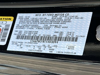 2026 Ford Mustang GT PREMIUM FASTBACK