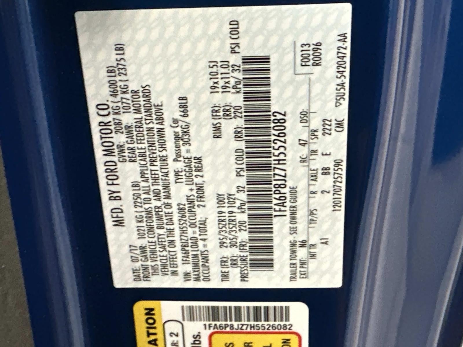 2017 Ford Mustang Shelby GT350