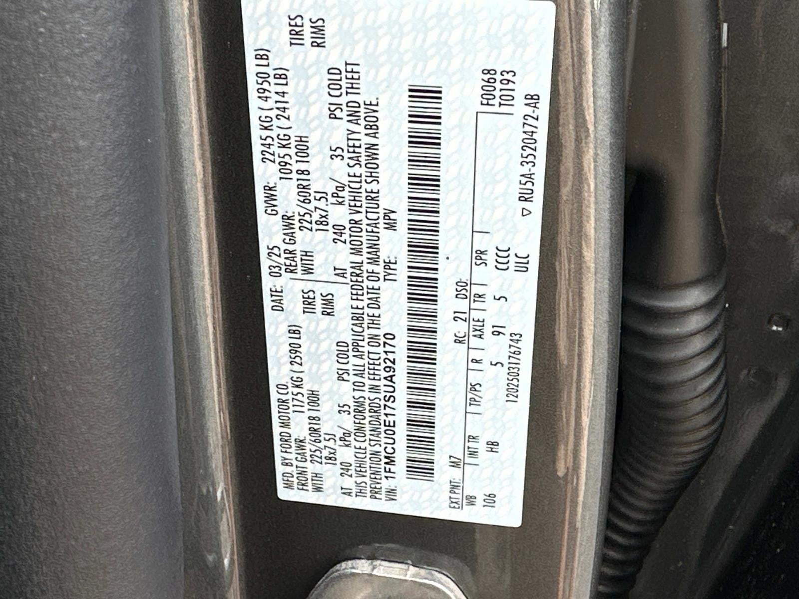 2025 Ford Escape PHEV FWD