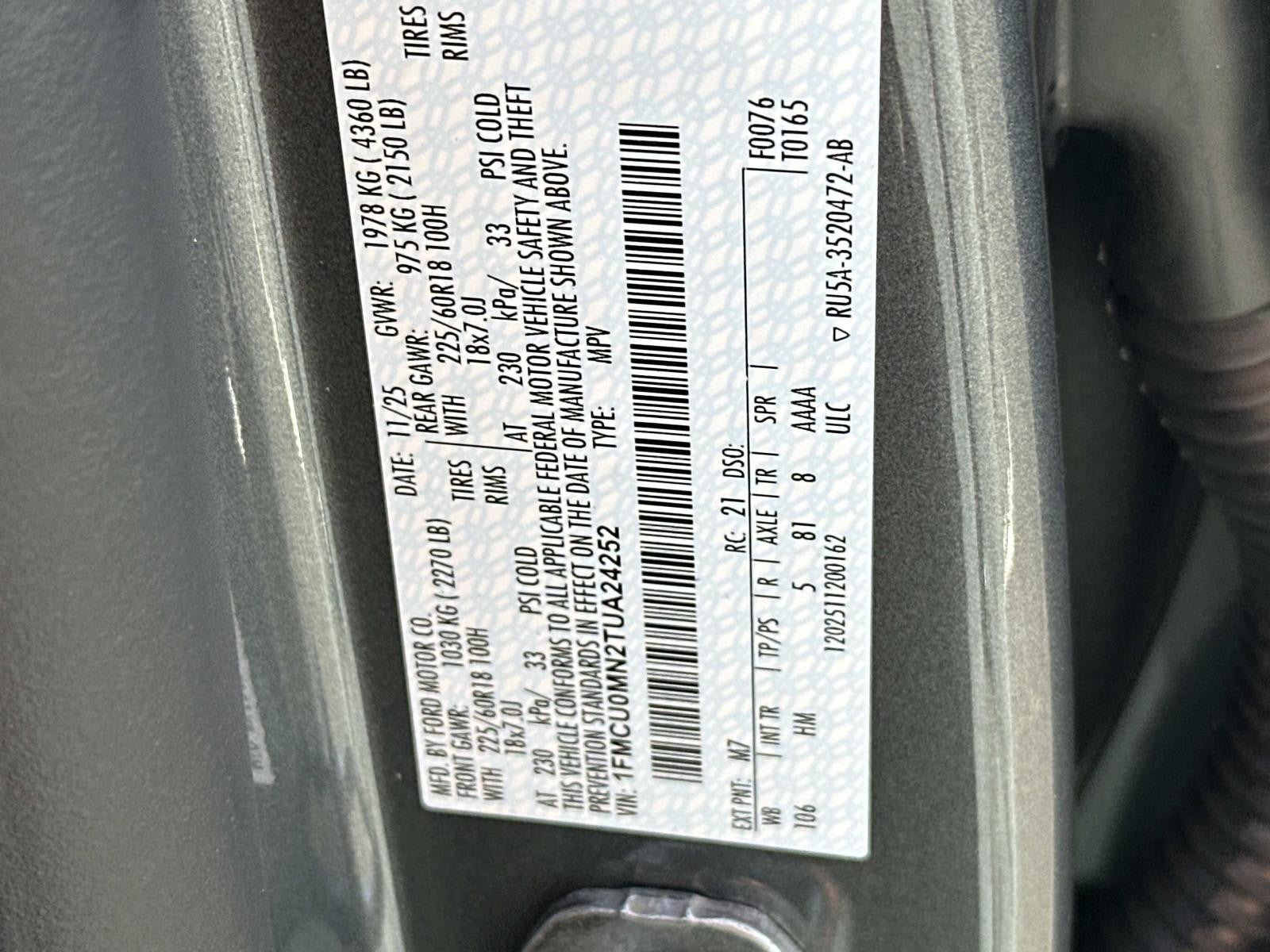 2026 Ford Escape ST-LINE FWD