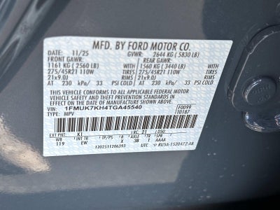 2026 Ford Explorer ST-LINE RWD