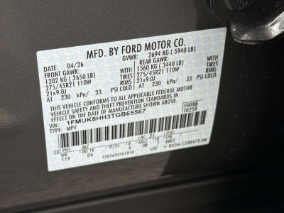 2026 Ford Explorer PLATINUM 4WD