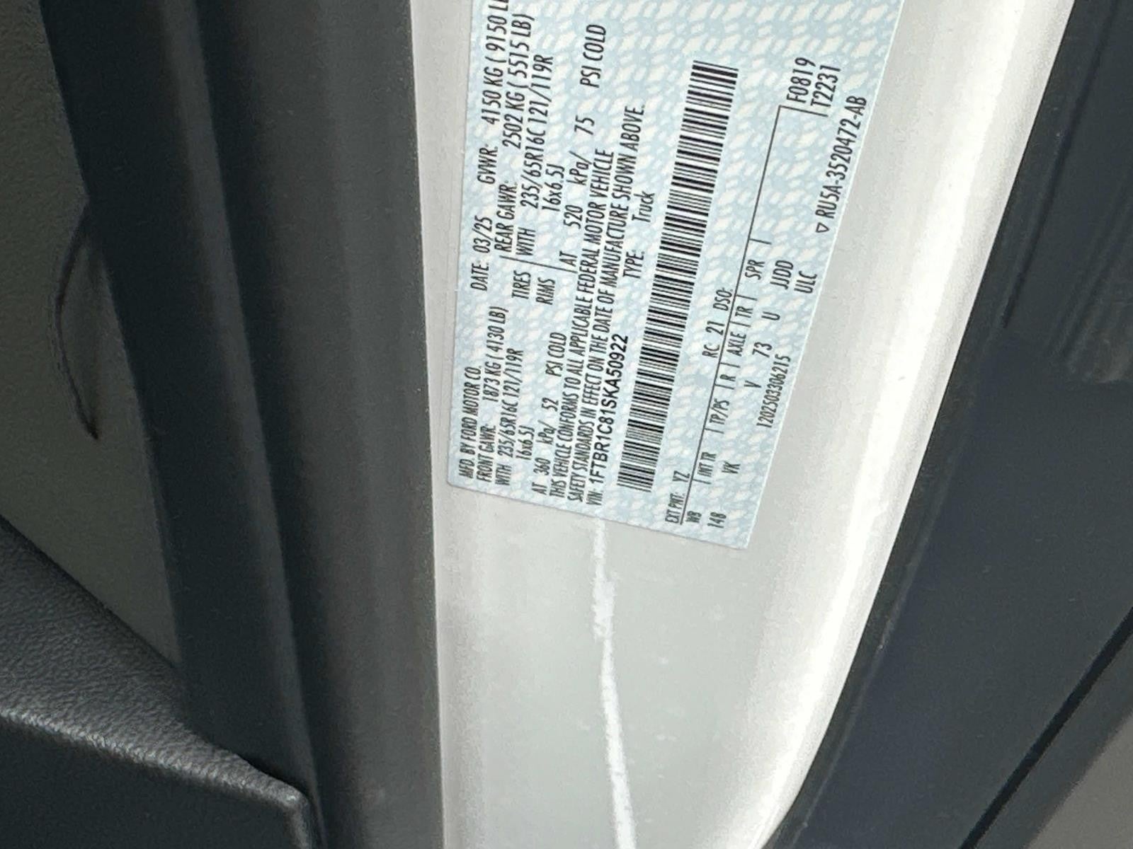 2025 Ford Transit Cargo Van T-250 148 MED RF 9070 GV