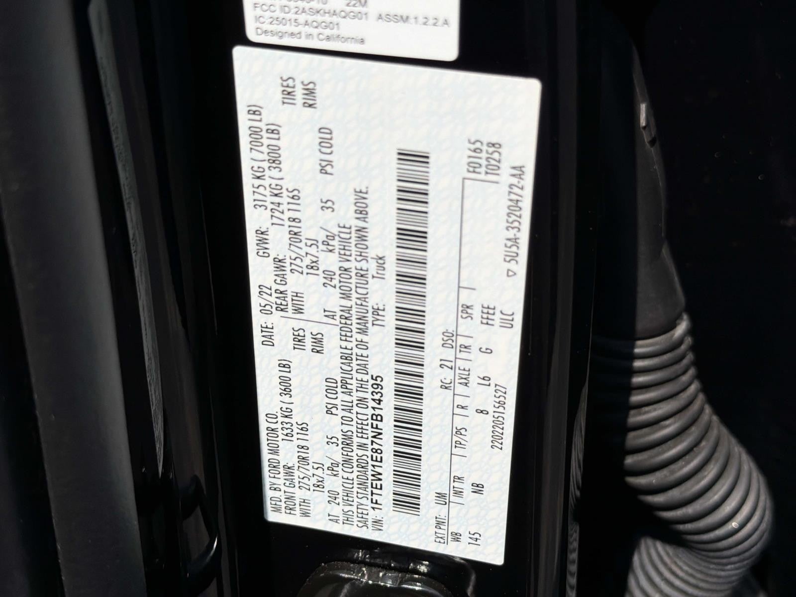2022 Ford F-150 Tremor