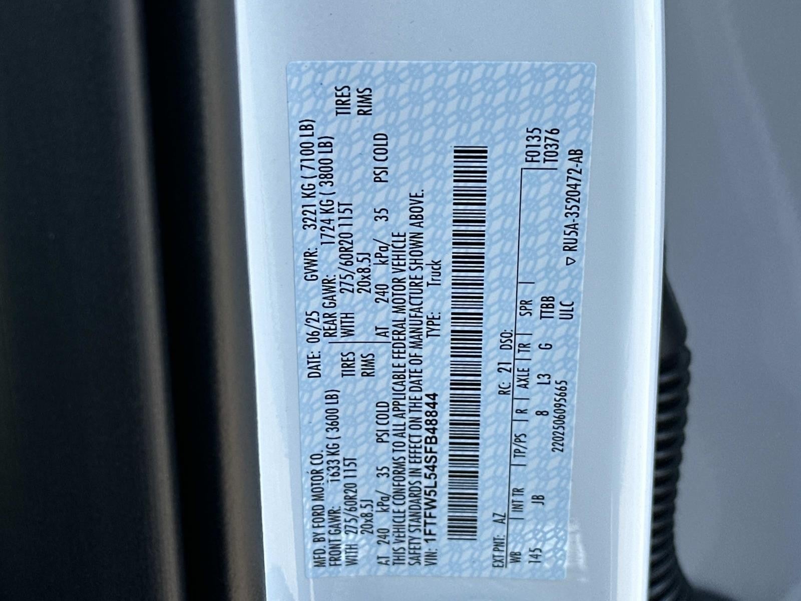 2025 Ford F-150 LARIAT 4WD SUPERCREW 5.5'