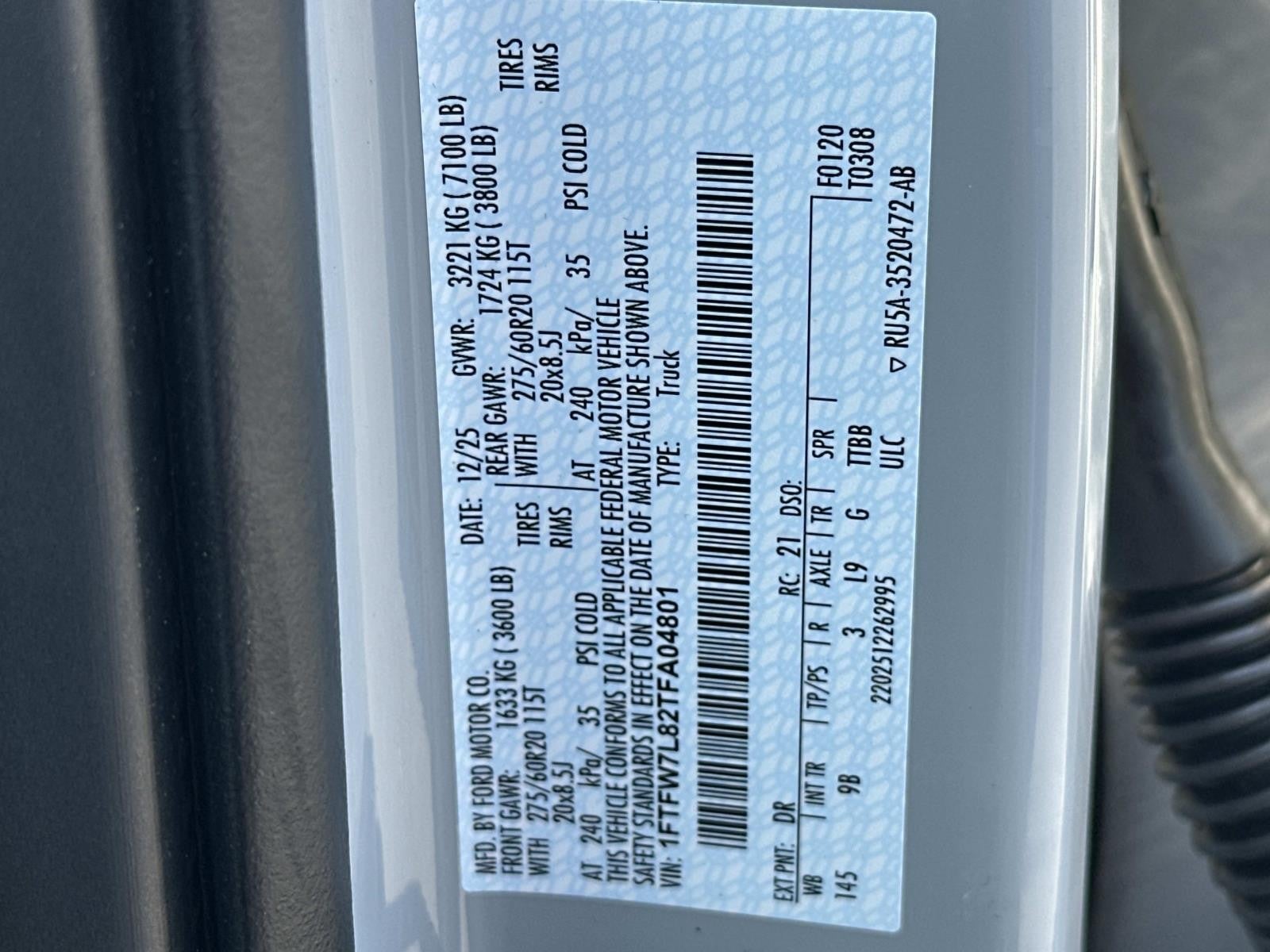 2026 Ford F-150 PLATINUM 4WD SUPERCREW 5.