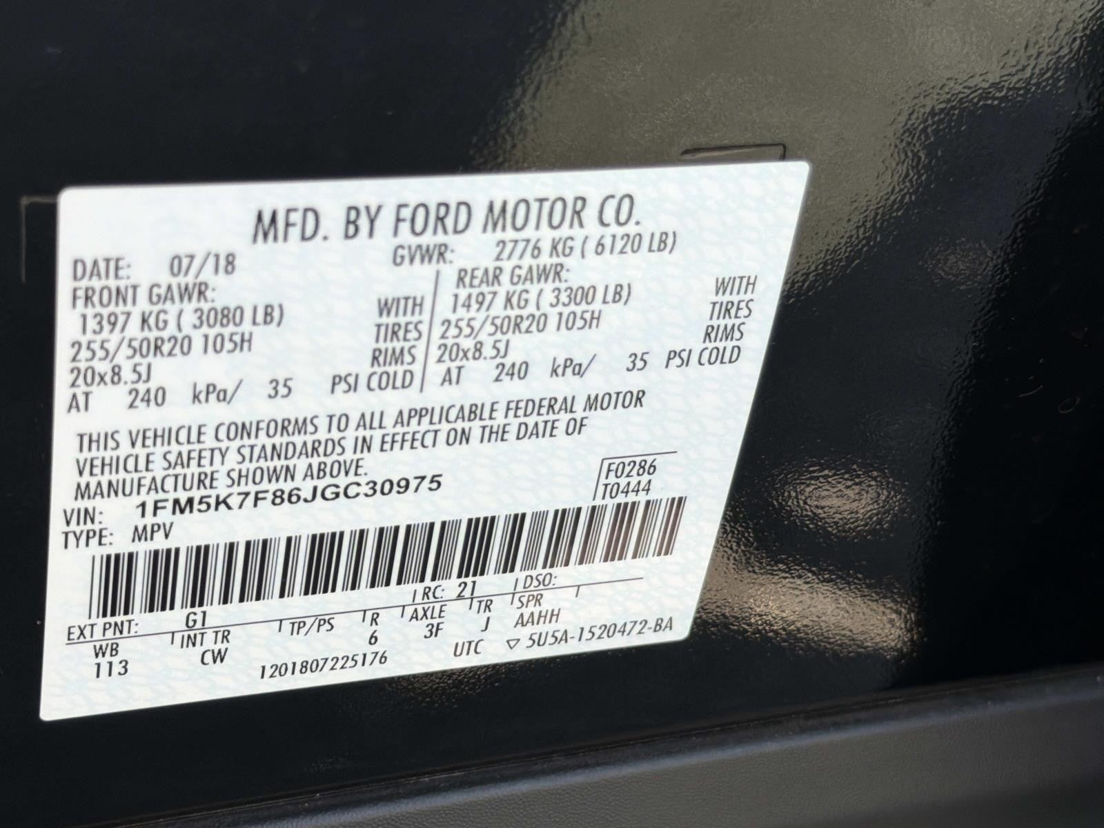 2018 Ford Explorer LIMITED FWD