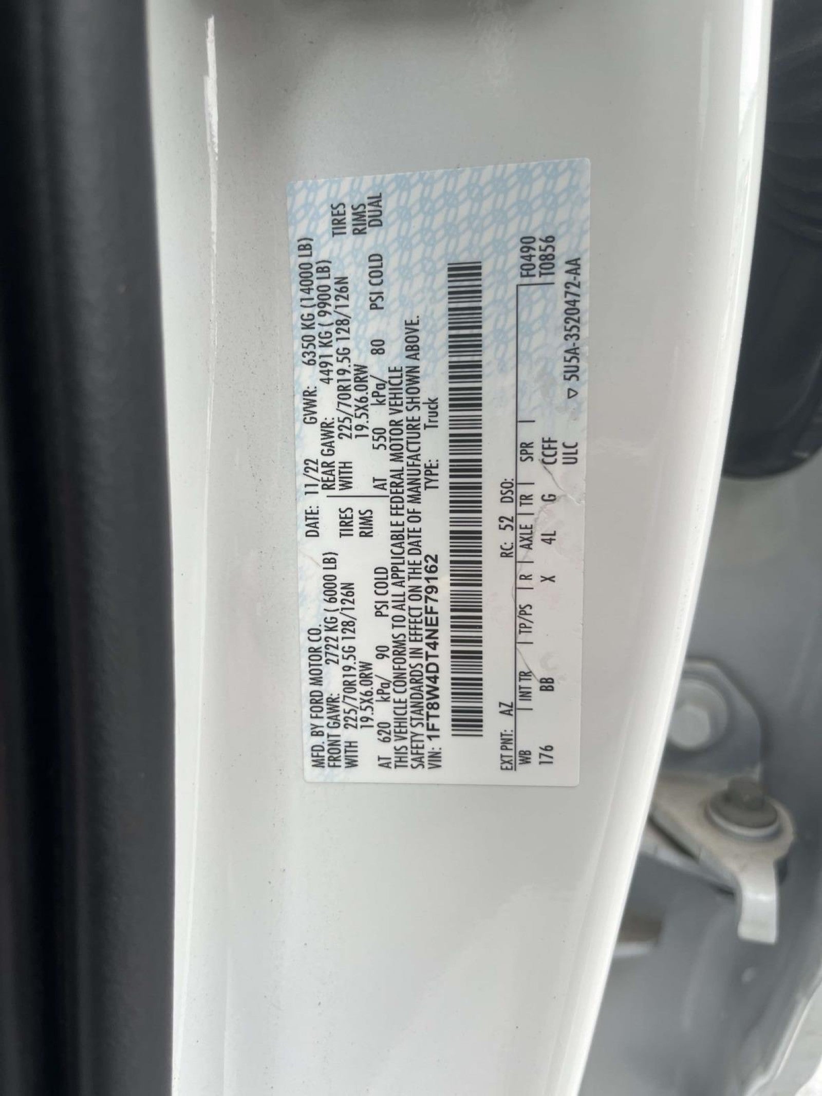 2022 Ford Super Duty F-450 DRW DRW 4X4 CREW CAB