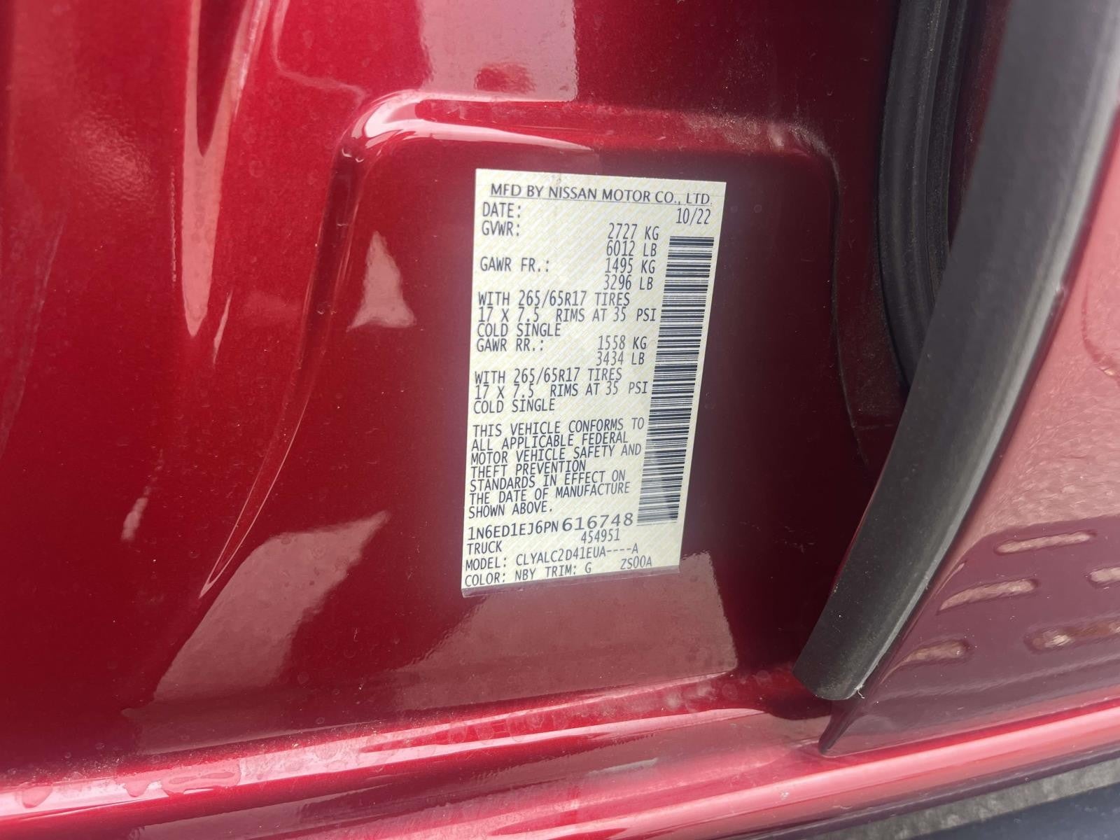 2023 Nissan Frontier SV
