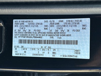 2020 Ford F-150 Raptor