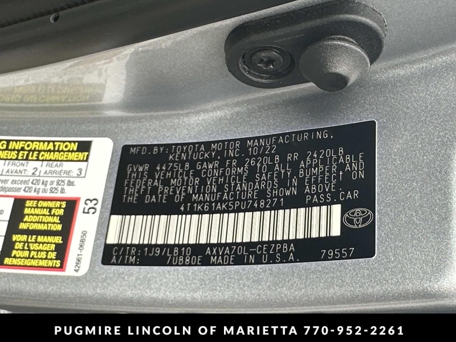 2023 Toyota Camry XSE