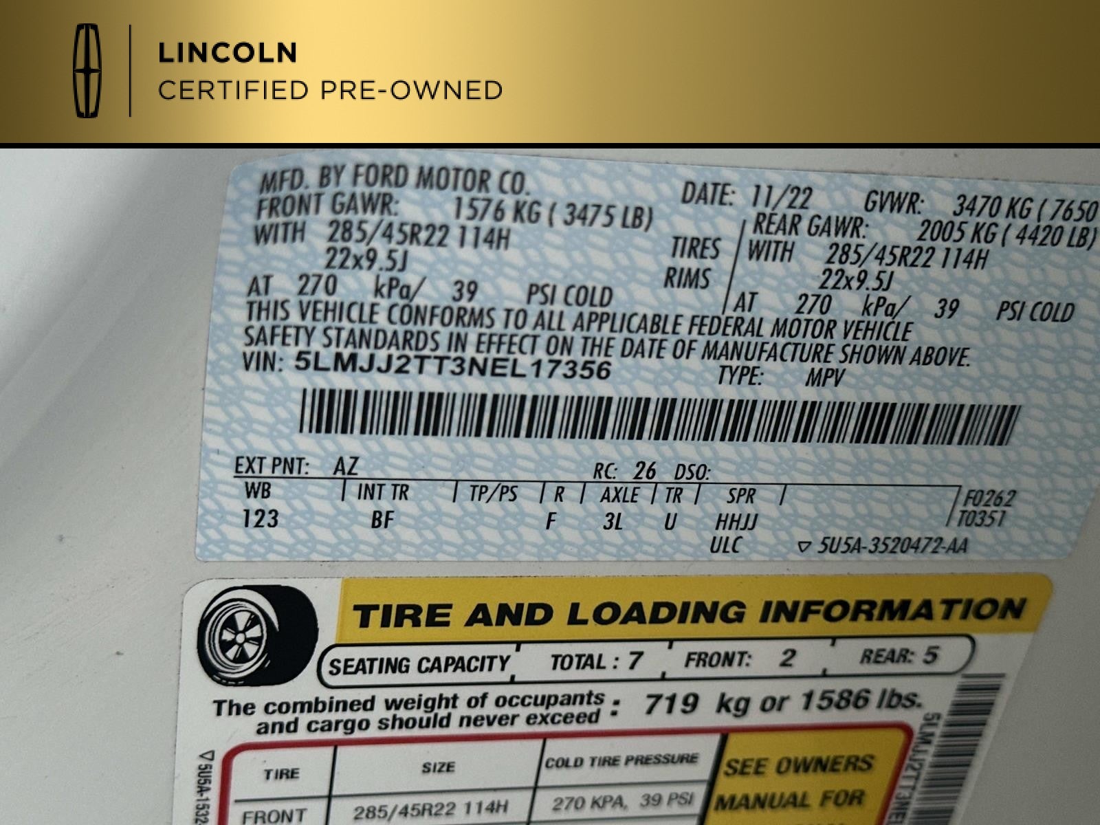 2022 Lincoln Navigator Black Label