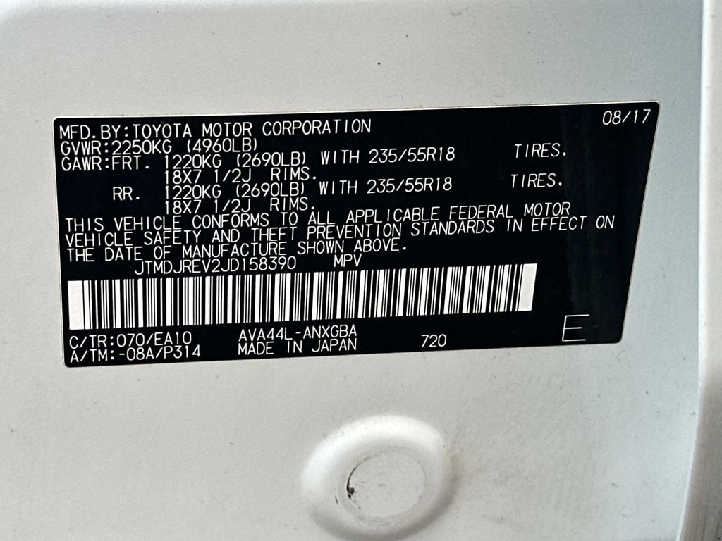 2018 Toyota RAV4 Hybrid Limited