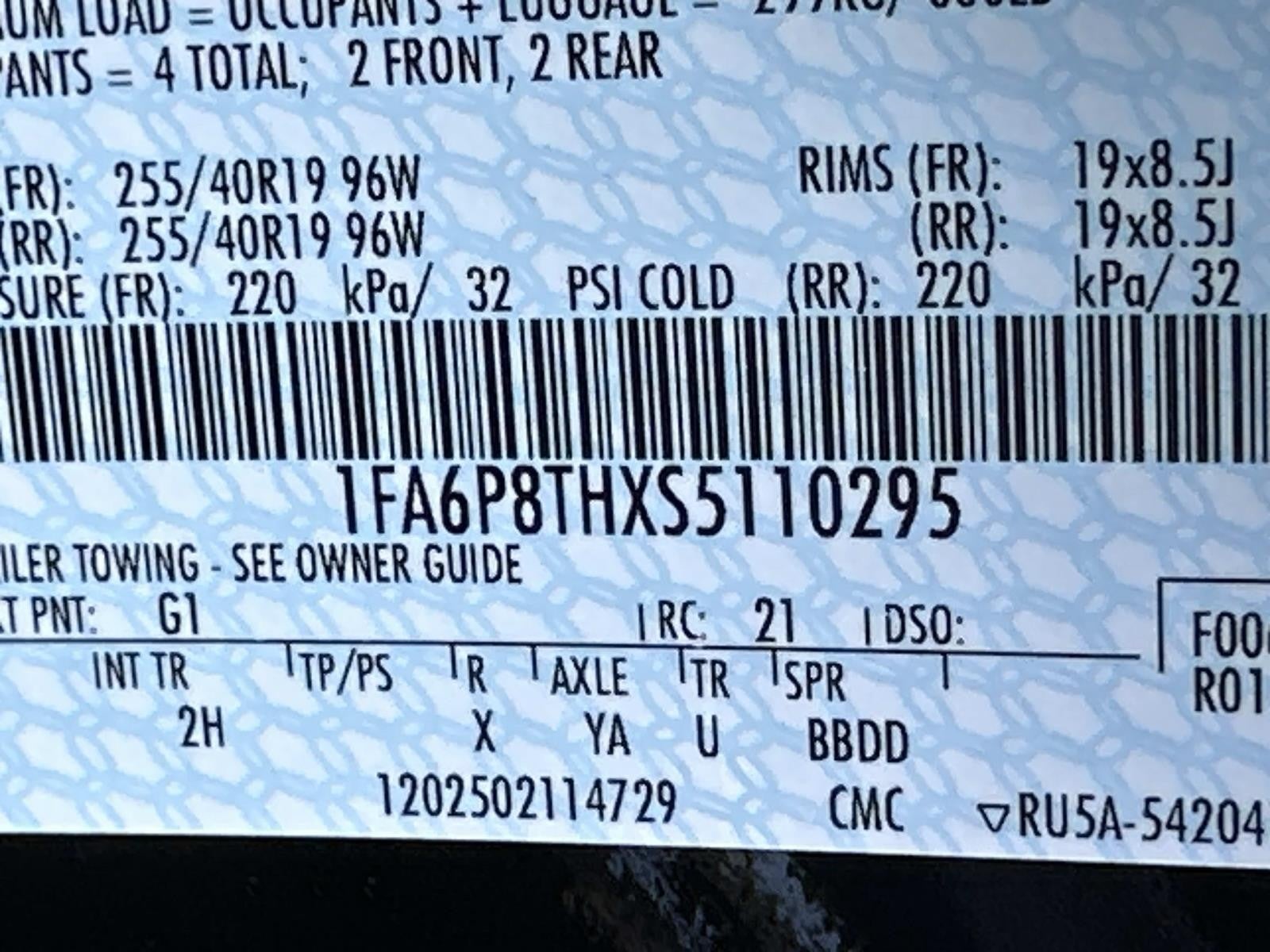 2025 Ford Mustang ECOBOOST FASTBACK