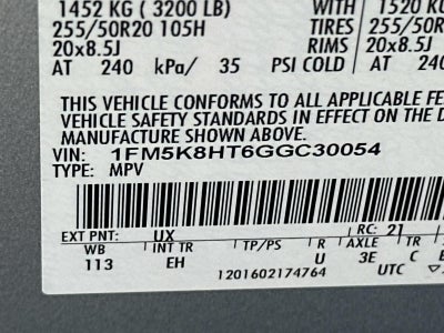 2016 Ford Explorer 4WD PLATINUM