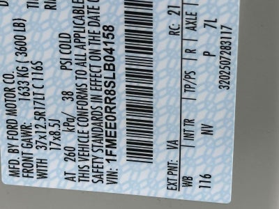 2025 Ford Bronco RAPTOR 4 DOOR ADVANCED 4X