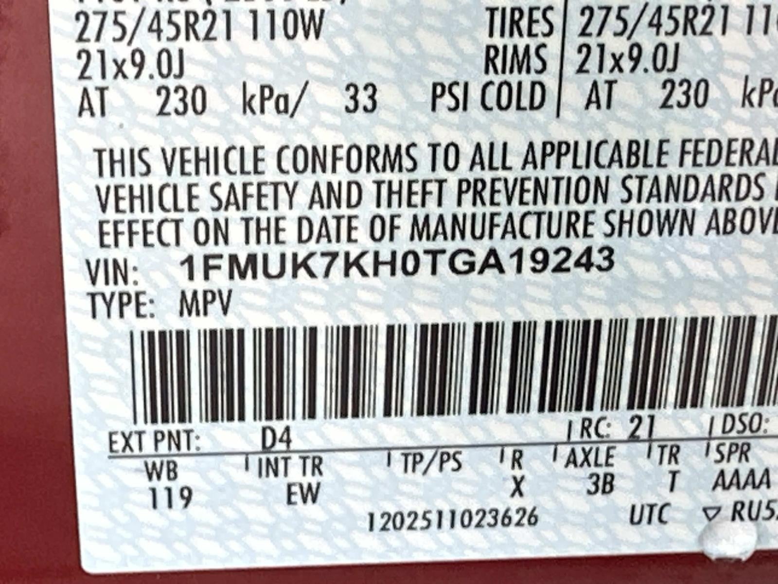 2026 Ford Explorer ST-LINE RWD