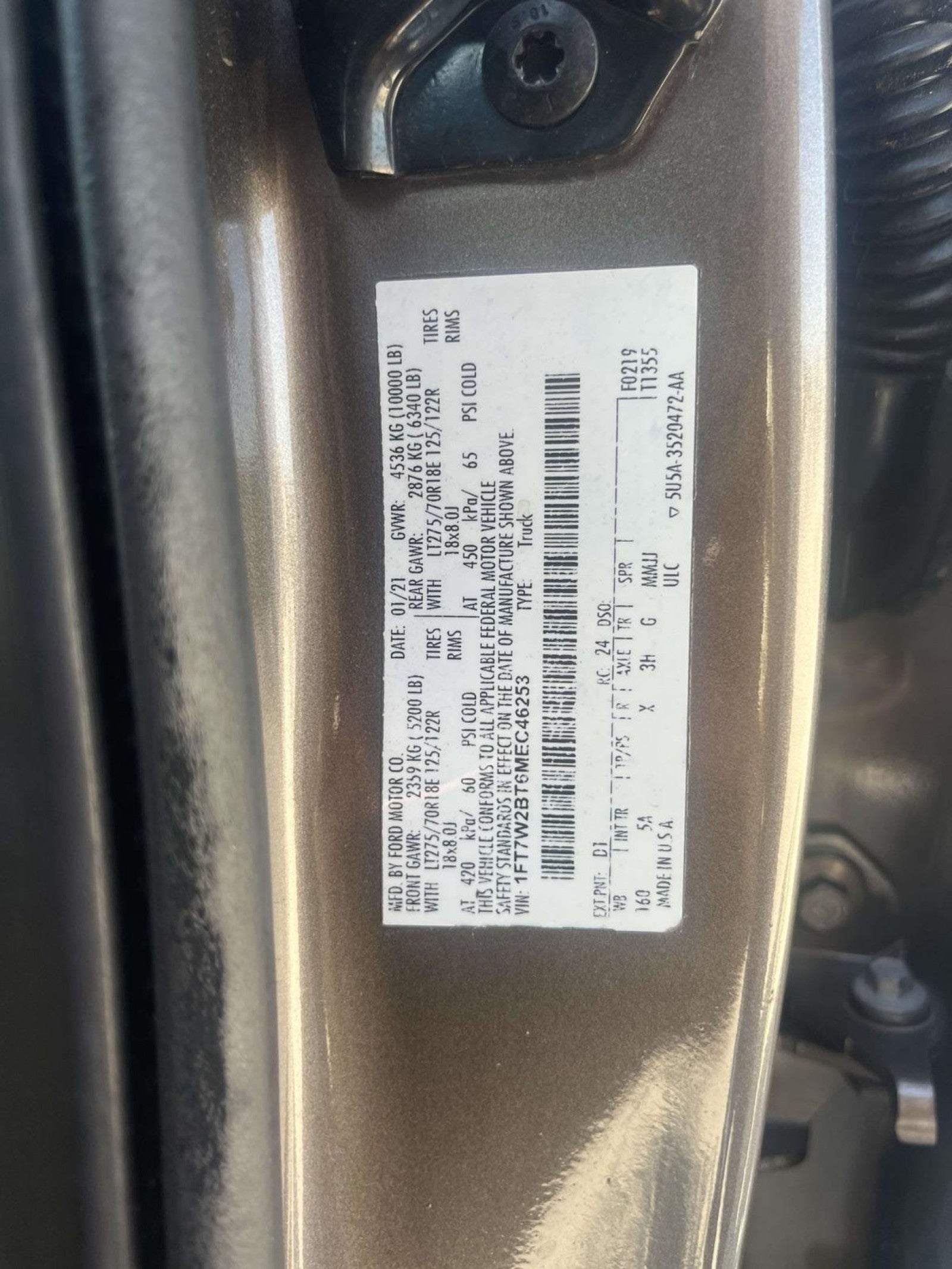 2021 Ford F-250 LARIAT 4WD CREW CAB 6.75'