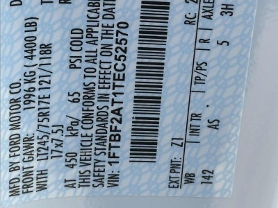 2026 Ford Super Duty F-250 SRW XL 2WD REG CAB 8' BOX