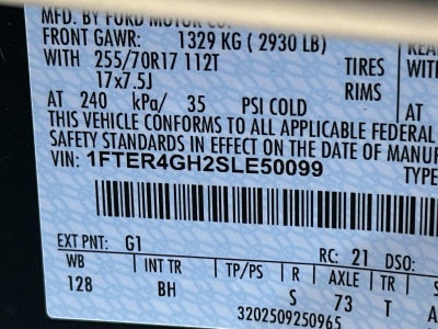 2025 Ford Ranger XLT 2WD SUPERCREW 5' BOX