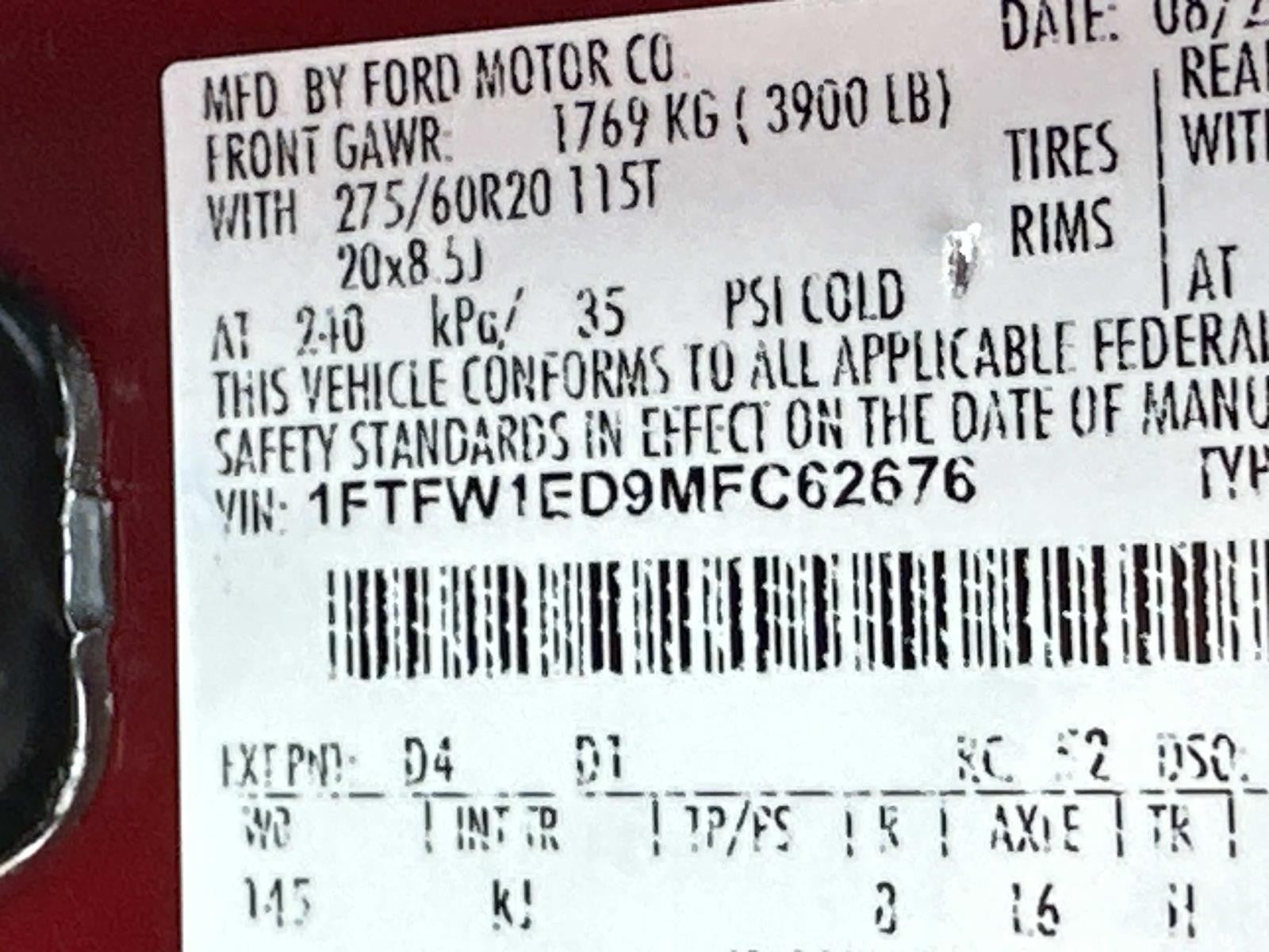 2021 Ford F-150 KING RANCH 4WD SUPERCREW