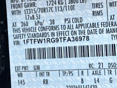 2026 Ford F-150 RAPTOR 4WD SUPERCREW 5.5'