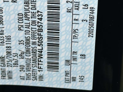 2025 Ford F-150 TREMOR 4WD SUPERCREW 5.5'