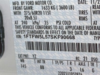 2025 Ford F-150 LARIAT 4WD SUPERCREW 5.5'