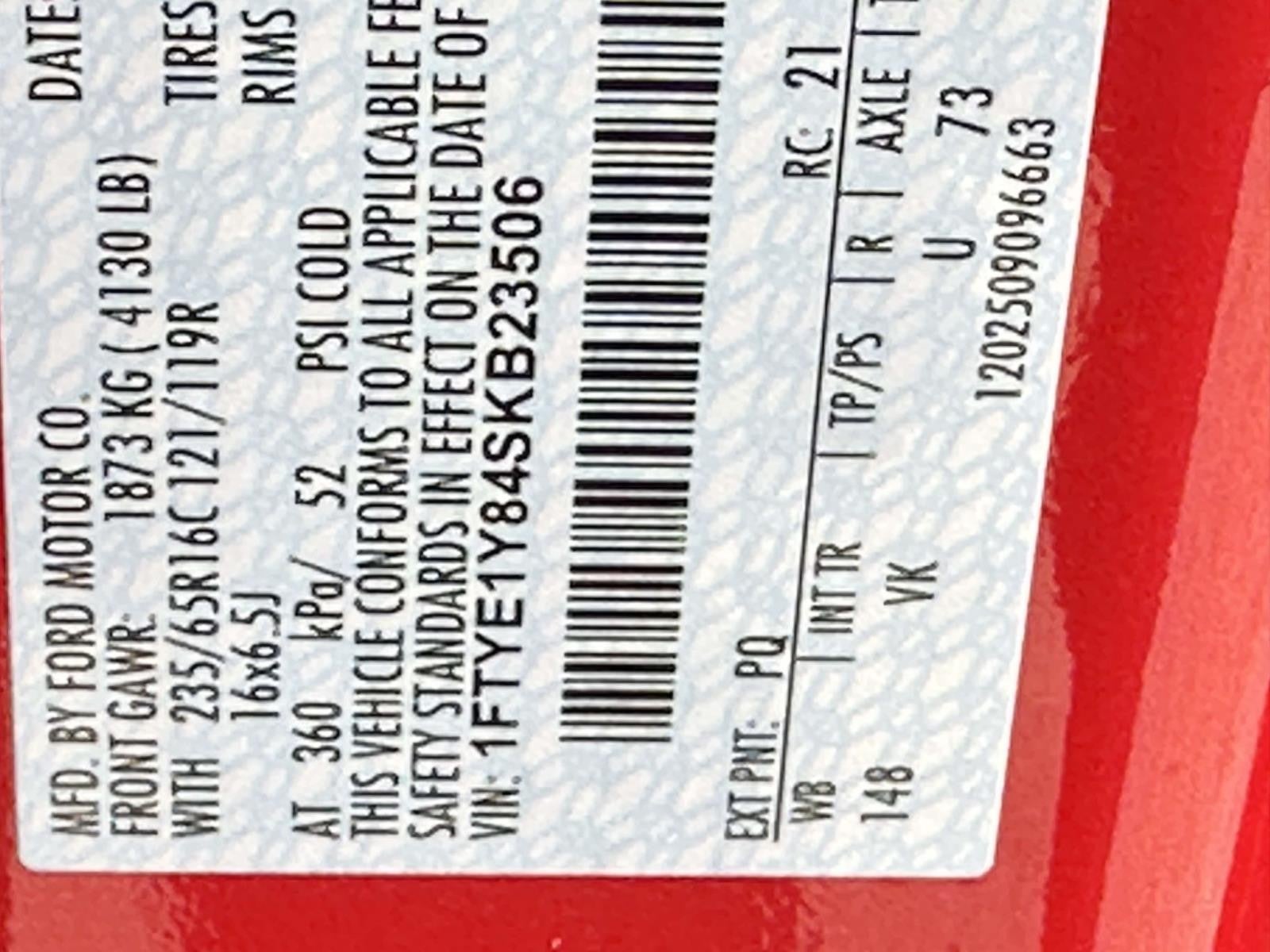 2025 Ford Transit Cargo Van T-150 148 LOW RF 8670 GV