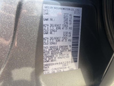 2023 Nissan Frontier CREW CAB 4X4 SV AUTO